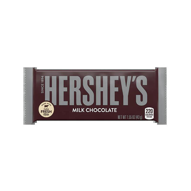 Hersheys Bar Milk Chocolate Single 1.55