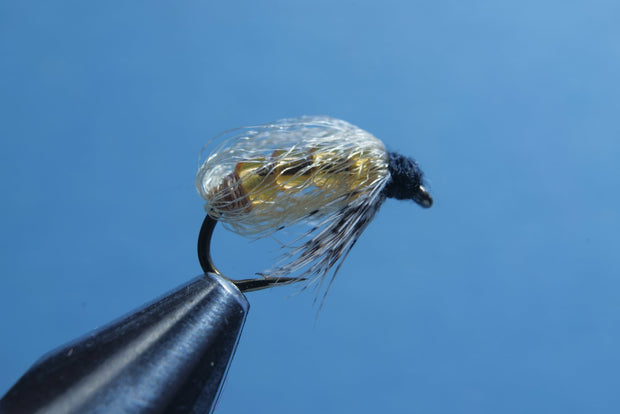 4 Bead Caddis Sparkle Pupa Tan #14