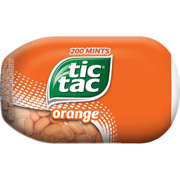 Tic Tac Orange Bottles 3.4 Oz. Pack Of 4