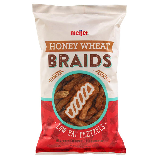 Meijer Honey Wheat Braid Pretzels 10 oz