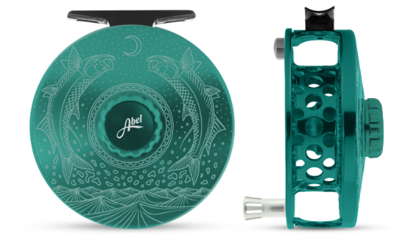 Abel Super Series Reel 9/10 Underwood Moondance Teal/Platinum Handle