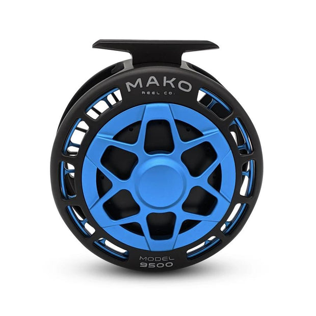 Mako 9500-810 Inshore Fly Reel Matte Turquoise on Black Right Hand