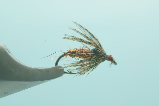 SOL Soft Hackle Black Thorax Bead Orange #14