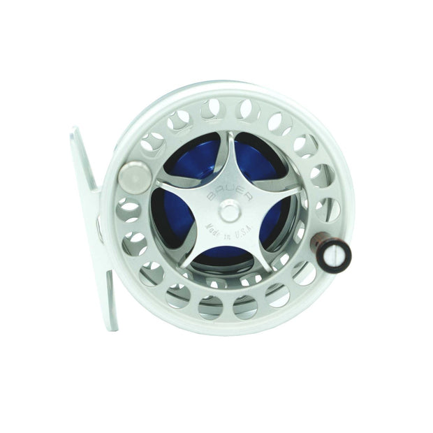 Bauer SST Fly Reel Blue Hub Silver Star Dial