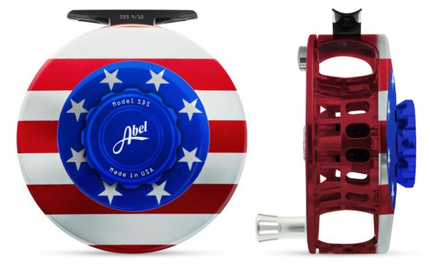 Abel SDF Reel 5/6 USA Flag/Platinum Handle