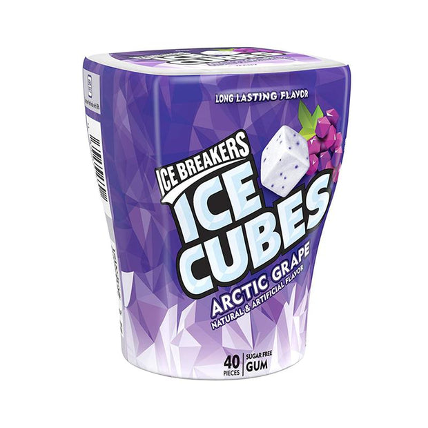 Ice Breakers Ice Cubes Gum Grape Bottle