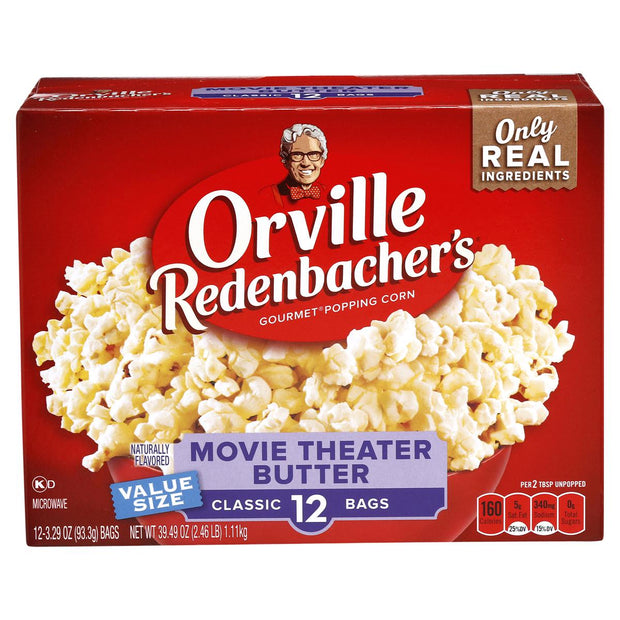 Orville Redenbacher's Movie Theatre Butter Microwave Popcorn 12 Count