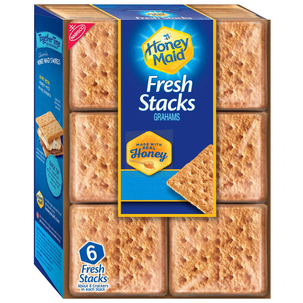 Honey Maid Fresh Stacks Graham Crackers 1 Box of 6 Stacks