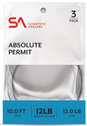 Scientific Anglers Absolute Permit Leader 10' 3-Pack