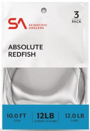 Scientific Anglers Absolute Redfish Leader 10' 3-Pack