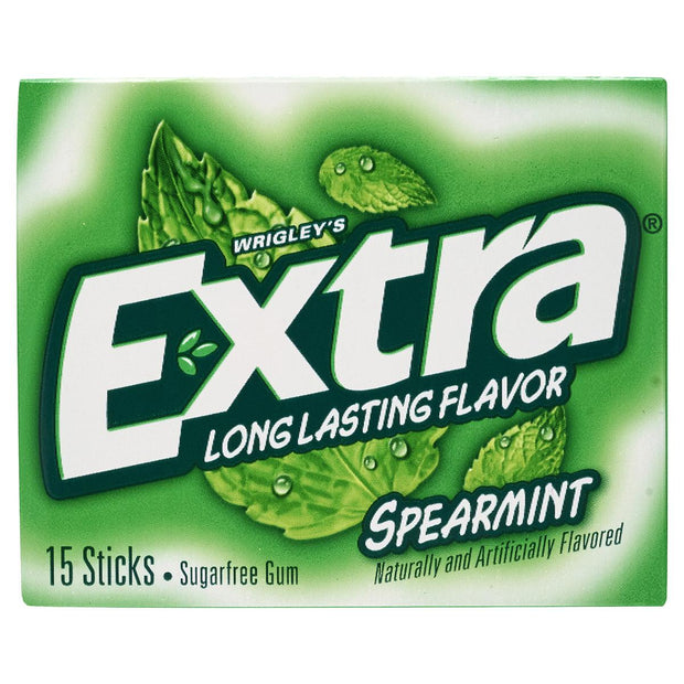 Wrigleys Extra Gum Spearmint Slim Pk 15