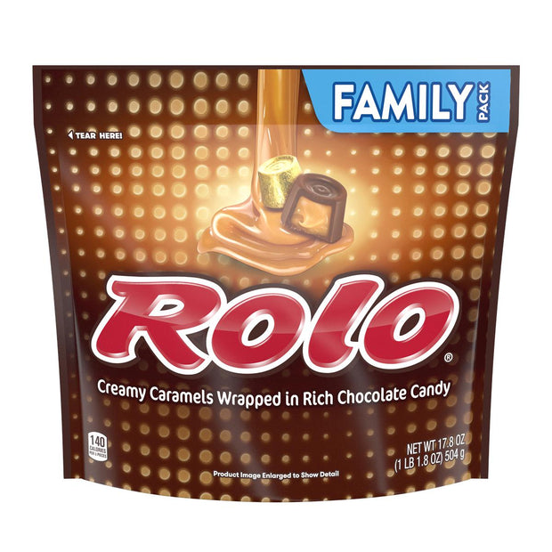 Rolo Creamy Caramel Wrapped in Rich Chocolate Candy 17.8 oz