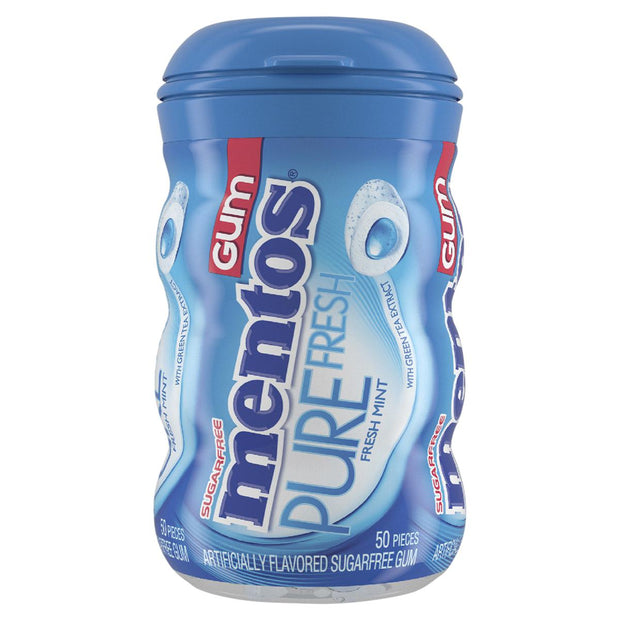 Mentos Sugarfree Pure Fresh Fresh Mint Gum 50 Ea