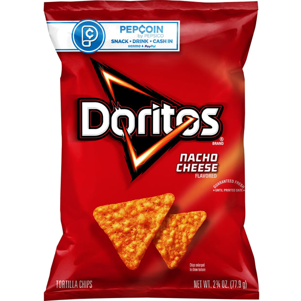 Doritos Nacho Cheese Flavored Tortilla Chips 2.75 Oz Bag